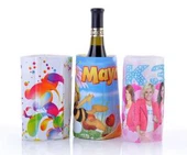 Νέα σχεδίαση χονδρικής σαφή πλαστικά PVC κρασί μπουκάλι Cooler σακούλα πάγο ως προμηθευτής της Κίνας ωραίο δώρο 2016